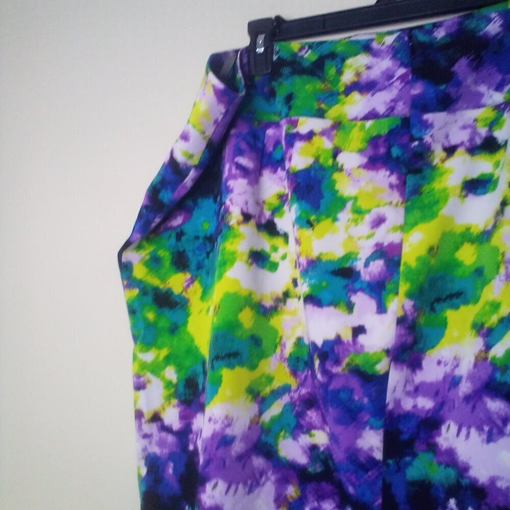 Lane Bryant Skirt 24 Women Straight Pencil Knee Length Pattern Colorful - Picture 4 of 15